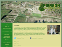 Tablet Screenshot of piersonnurseries.com